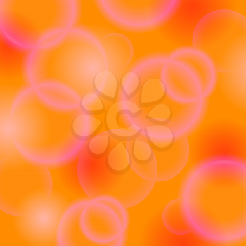 Abstract Orange Bubble Background. Orange Blurred Texture.