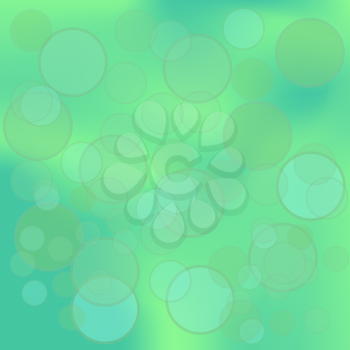 Abstract Green Blurred Background. Green Bubble Pattern.