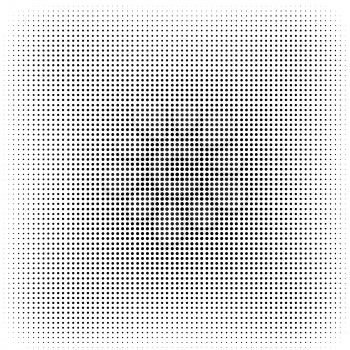 Halftone Isolated on White Background. Dotted Abstract Texture. Dirty Damaged Spotted Circles Pattern.