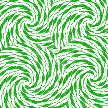 Sweet Green Candy Background. Sweet Candy Wave Pattern