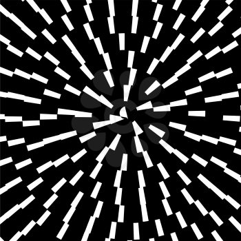 Black Spiral Background. Hypnotic Monochrome Sripal Pattern