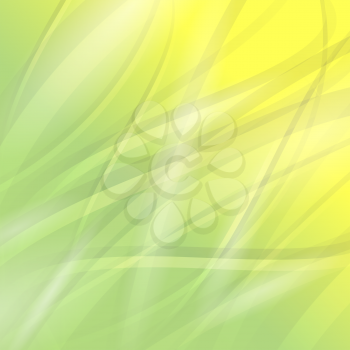 Abstract Green Wave Background. Line Green Wave Pattern.