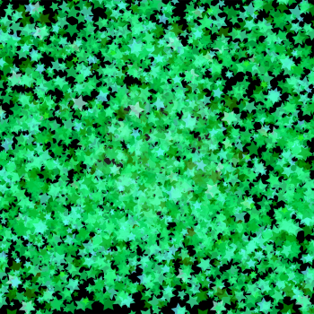 Green Transparent Stars. Green Stars Background. Abstract Stars Pattern