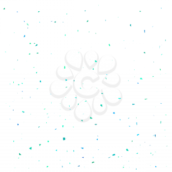 Azure Confetti Isolated on White Background. Confetti Background.