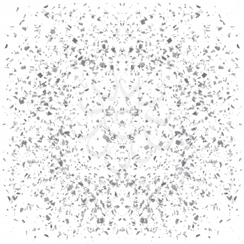 Particles Background. Gray Confetti Isolated on White Background.