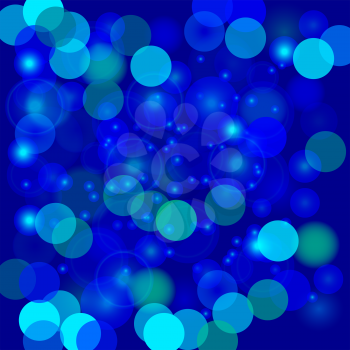 Colorful Blurred Light Background. Abstract Blue Light Pattern.