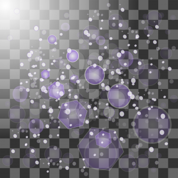 Explosive with Spark. Glow Star Burst Light Effect. Sparkles Light  Transparent Checkered Background.