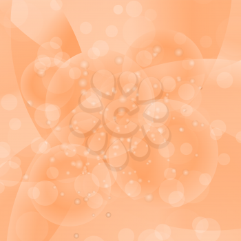 Circle Orange Light Background. Round Wave Pattern.