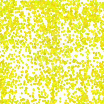 Gold Confetti Pattern Isolated on White Background