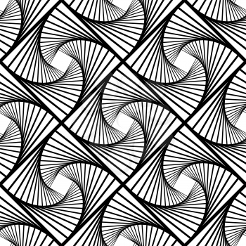 Line Seamless Background. Ornamental Endless Texture. Oriental Geometric Ornament