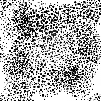 Grunge Ink Background. Dust Overlay Distress Grain. Grune Seamless Blob Pattern