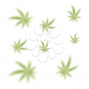 Green Cannabis Leaves Seamless Background. Marijuana Pattern. Medical Hemp Growth.