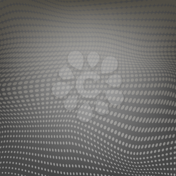 Abstract Polygonal Space. Low Poly Grey Background with Connecting Dot. Big Data. Connection Structure. Grid with Dots Texture.