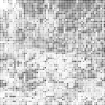 Halftone Pattern. Set of Dots. Dotted Texture on White Background. Overlay Grunge Template. Distress Linear Design. Fade Monochrome Points. Pop Art Backdrop.