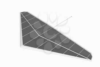 Hang glider isolated on a white background