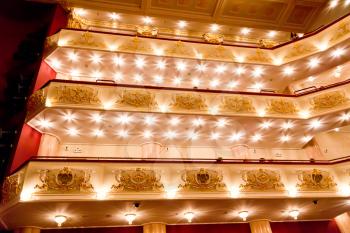 Interior of opera and ballet theatre in Samara