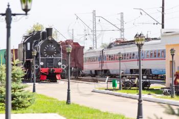 Photo of Russian rail road locomotive