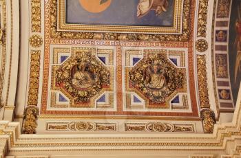 Image of Russian orthodoxy cathedral temple interior