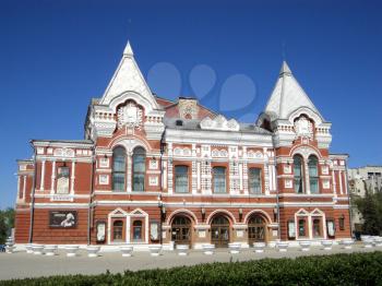 Landscape with drama theatre in Samara