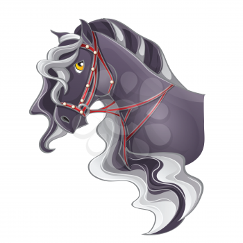 Royalty Free Clipart Image of a Horse