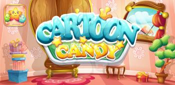 Set of horizontal banners and icons for the app store and Google Play to computer game cartoon candy