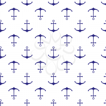 Seamless nautical pattern with anchors. Design element for wallpapers, baby shower invitation, birthday card, scrapbooking, fabric print etc.