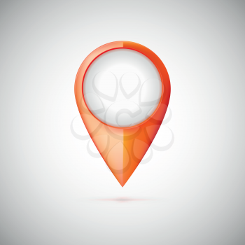 Map pointer icon. Location symbol for your design