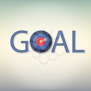 Goal icon. Business target concept for you design