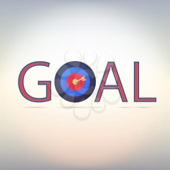 Goal icon. Business target concept for your design
