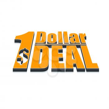 Dollar deal dvertising of discounts and sales