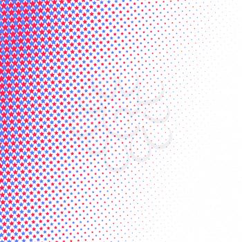 Abstract colorful halftone, minimalistic background from stars. Comic style backdrop, gradient halftone pop-art retro style. Template for ad, covers, posters, advertising actions.