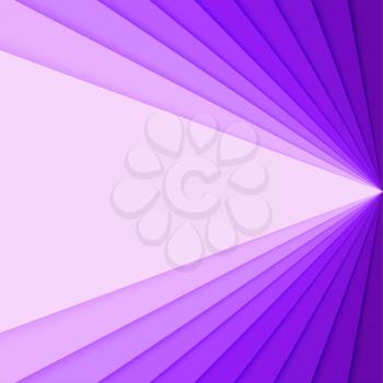 Purple paper with gradient, idea for banner. Layered paper shapes with material palette color for card, poster, brochure, flyer, design layout. Carving art, 3d illustration, abstract background.