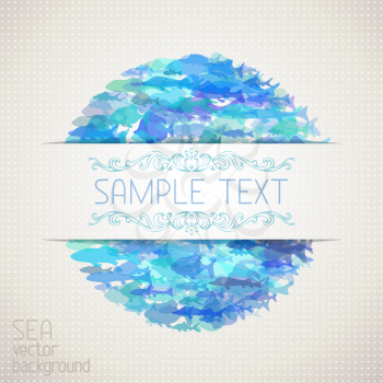 There is place for your text in the center. Vector background.