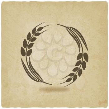 wheat old background- vector illustration. eps 10