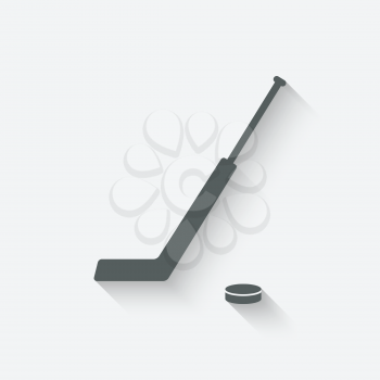 hockey sport icon - vector illustration. eps 10