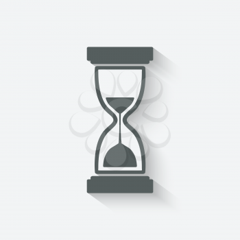 hourglass time icon - vector illustration. eps 10