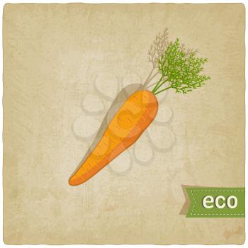 carrot eco background - vector illustration. eps 10