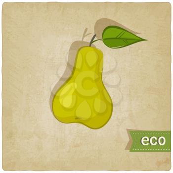 fruit eco old background - vector illustration. eps 10