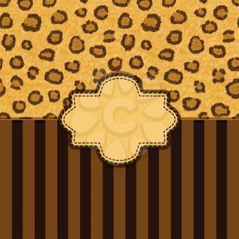 leopard skin background - vector illustration. eps 10