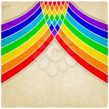 rainbow old background - vector illustration. eps 10