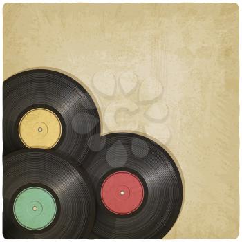 vinyl record old background - vector illustration. eps 10