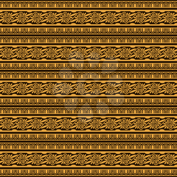 decorative ethnic floral striped pattern. vector illustration - eps 8