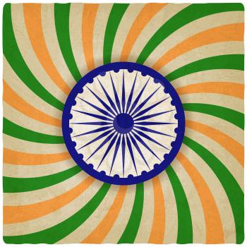 India independence day old background - vector illustration. eps 10