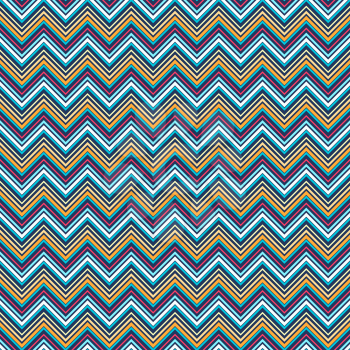 vivid zigzag geometric seamless pattern. vector illustration - eps 8