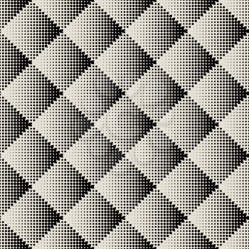 dots rhombus seamless monochrome pattern. vector illustration - eps8