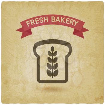 bread bakery symbol vintage background. vector illustration - eps 10