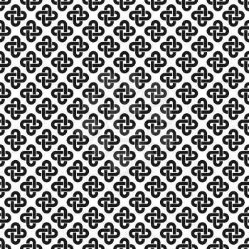 solomon knot seamless pattern. vector illustration - eps 8