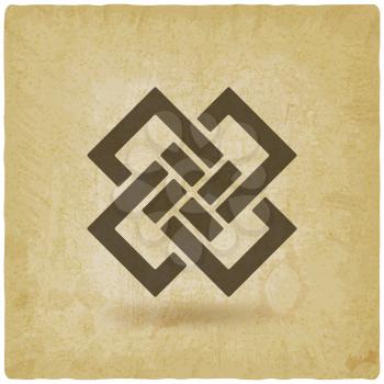 abstract interlocking squares vintage background. vector illustration - eps 10