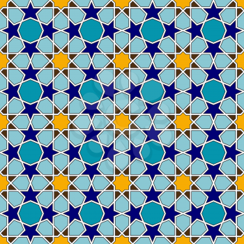 Traditional colorful arabic seamless pattern. Vector illustration