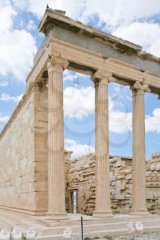 Ionic column of Propylaea - the entrance to Acropolis, Athens 